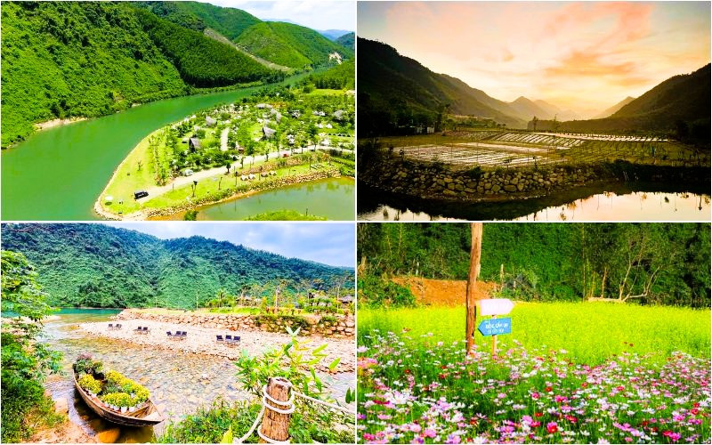 Thả mắt ngắm không gian thơ mộng tại Làng lá