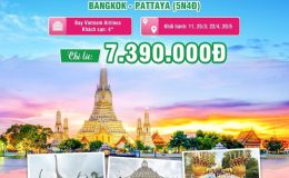Tour Thái Lan 5N4Đ Bangkok - Pattaya - No Shopping