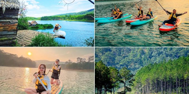 Hồ Tuyền Lâm cách trung tâm vào khoảng 7km