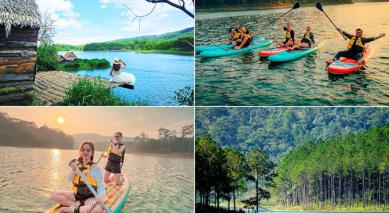 Hồ Tuyền Lâm cách trung tâm vào khoảng 7km